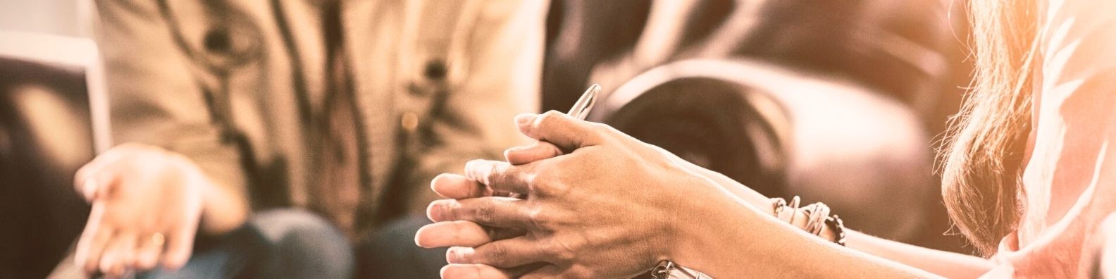 Image of hands in a counselling session depicting a counsellor giving counselling advice for recovery counselling in Nelson.